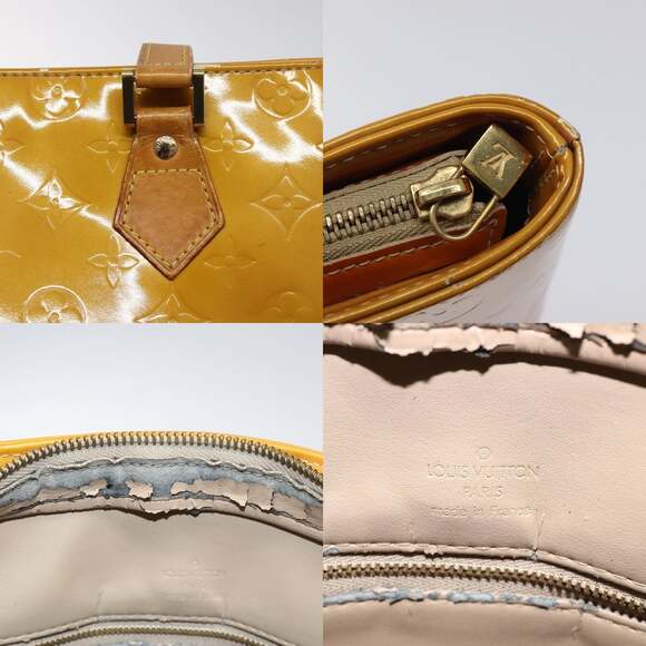 LOUIS VUITTON Monogram Vernis Houston Hand Bag Beige M91004 - Picture 11 of 13